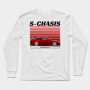 JDM LEGEND NISSAN SILVIA S15(RED) Long Sleeve T-Shirt